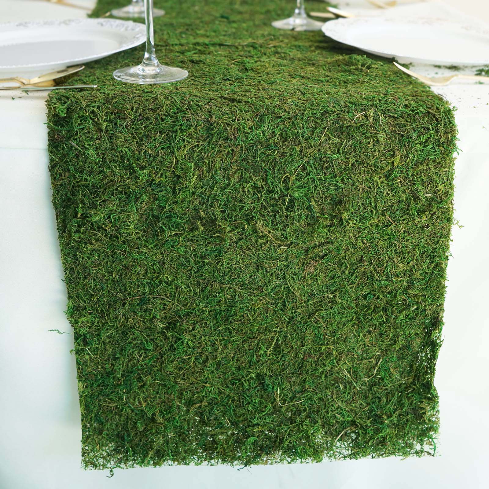 Buy 14x48 Green Preserved Moss Table Runner with Fishnet Grid - Pack of 1 Moss  Runner at Tablecloth Factory